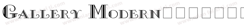 Gallery Modern字体字体转换